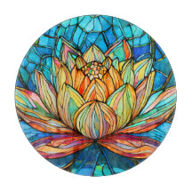 Rosa Lotus-Farbglas