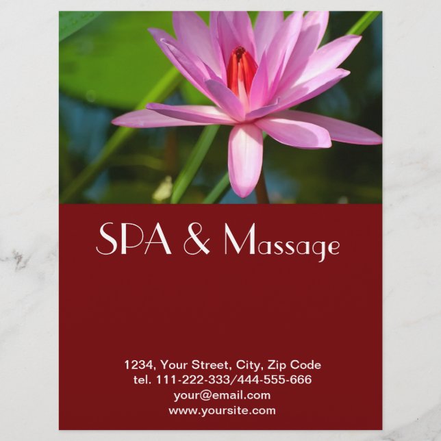 Rosa Lotus Flyer (Vorne)