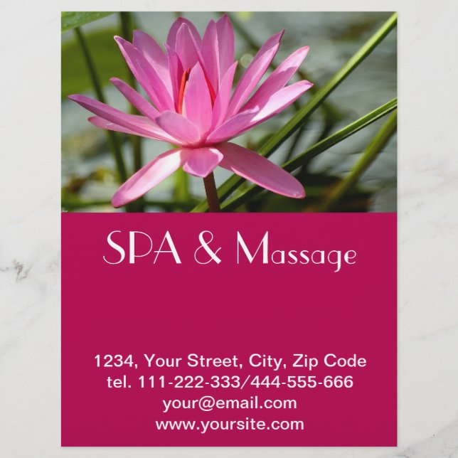 Rosa Lotus Flyer (Vorne)