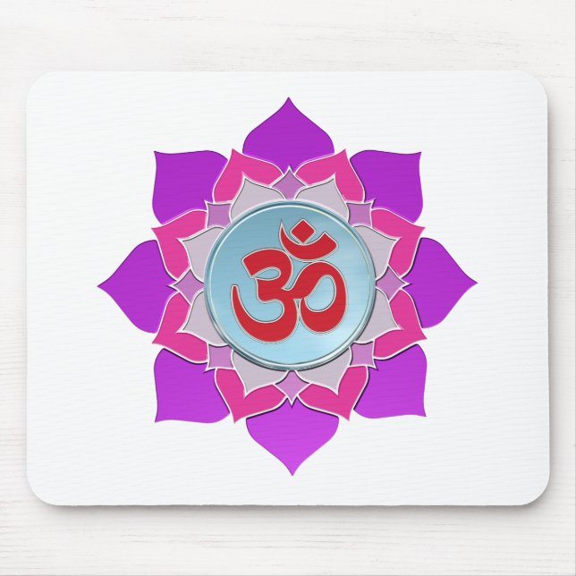 Rosa Lotus Mousepad (Vorne)