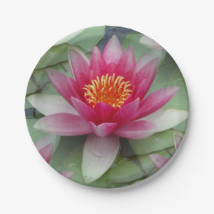 Rosa Lotus Pappteller