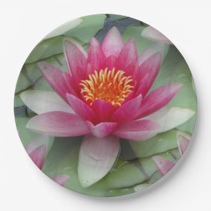 Rosa Lotus Pappteller