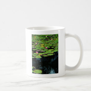 Rosa Lotus schwarz Kaffeetasse