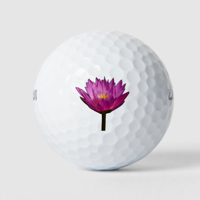 Rosa Lotus-Wasserlilie Golfball (Vorderseite)