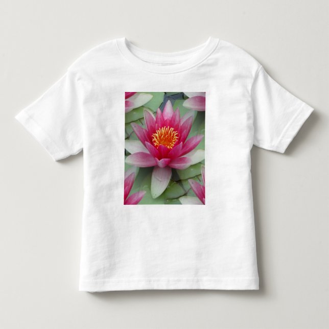 Rosa Lotus Wasserlilie Kleinkind T-shirt (Vorderseite)