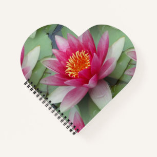 Rosa Lotus Wasserlilie Notizbuch