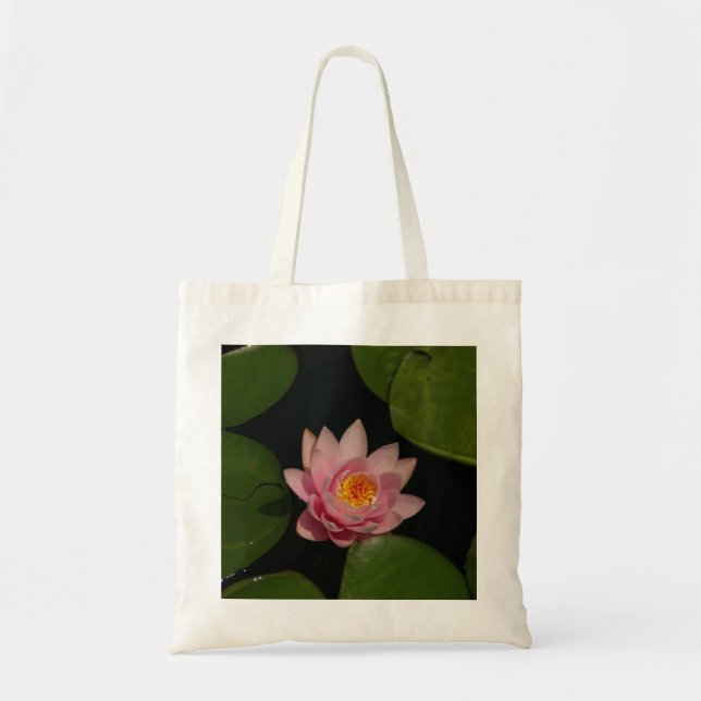 Rosa Lotus Wasserlilie Totbeutel Tragetasche (Vorne)
