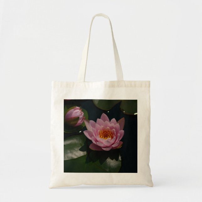 Rosa Lotus Wasserlilie Totbeutel Tragetasche (Vorne)