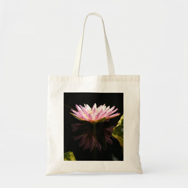 Rosa Lotus Wasserlilie Totbeutel Tragetasche (Vorne)