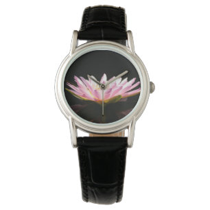 Rosa Lotus Wasserlilie Watch Armbanduhr