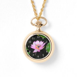 Rosa Lotus Wasserlilie Watch Armbanduhr