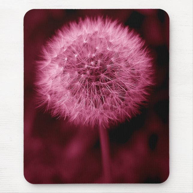 Rosa Löwenzahn Mousepad (Vorne)