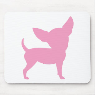 Rosa lustige Chihuahua Mousepad
