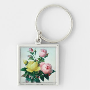 Rosa Lutea und Rosa Indica Schlüsselanhänger