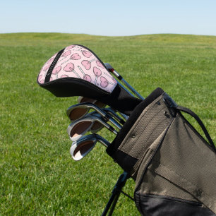 Rosa Lutscher, Herz-Lutscher, Lolly, Ihr Name Golf Headcover