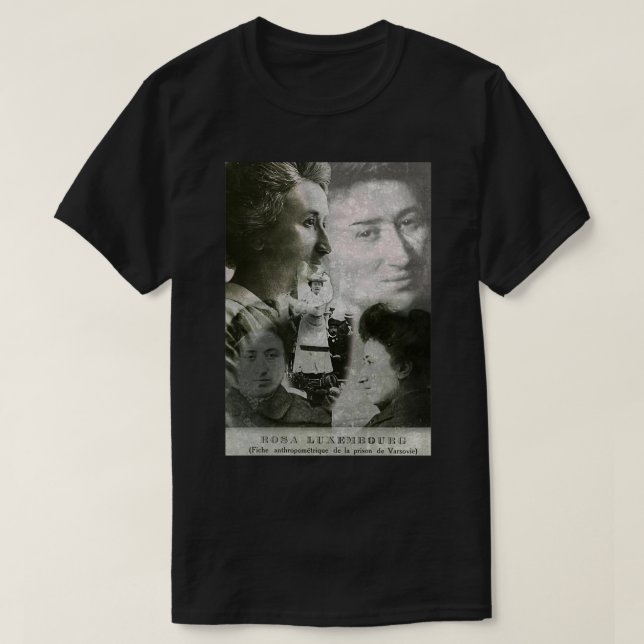 Rosa Luxemburg Digital Bootleg Design T-Shirt (Design vorne)
