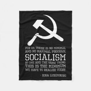 Rosa Luxemburg Zitat zum Sozialismus - Politische Fleecedecke
