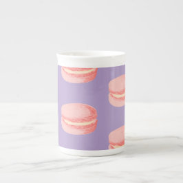 Rosa Macarons Prozellantasse