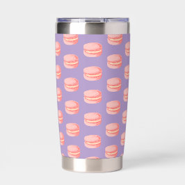 Rosa Macarons Thermobecher