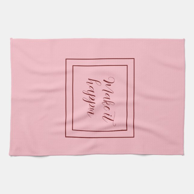 Rosa macht es zu schlucken geschirrtuch (Horizontal)