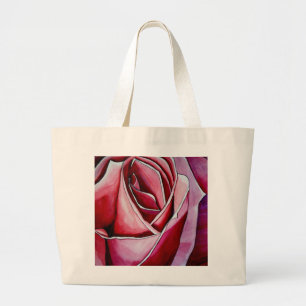 Rosa Macro abstrakte Rose Jumbo Stoffbeutel