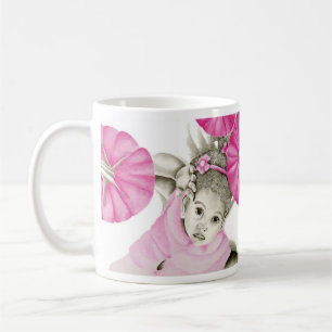 Rosa Mädchen 3 doppelte Tasse