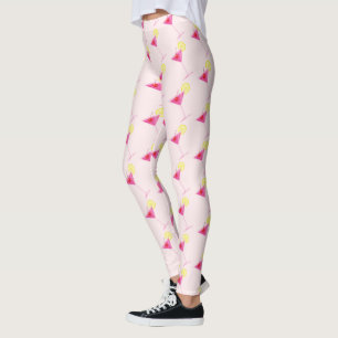 Rosa Mädchen-Cocktail-Leggings Leggings