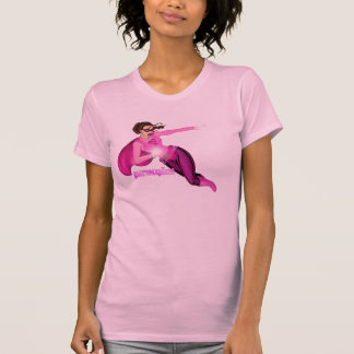 Rosa Mädchen-Grafik T-Shirt