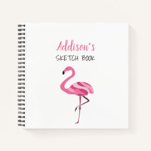 Rosa Mädchen-Skizzenbuch Notizbuch