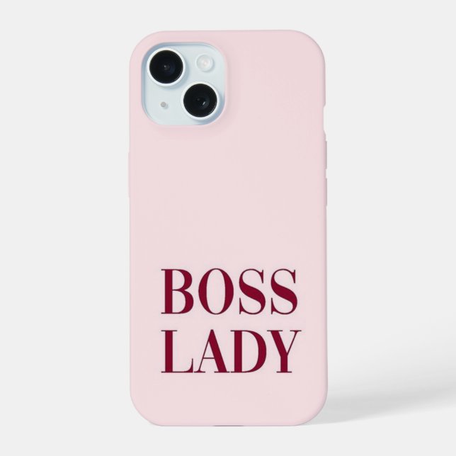 rosa mädchenhaft, modern iPhone 15 hülle (Rückseite)