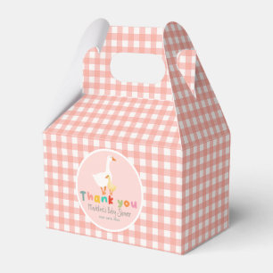 Rosa Mädchenhafte Alberne Gans Farm Baby-Party Geschenkschachtel