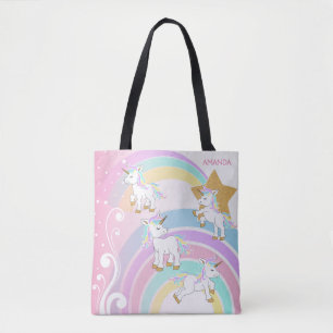 Rosa magische Einhörner Tasche