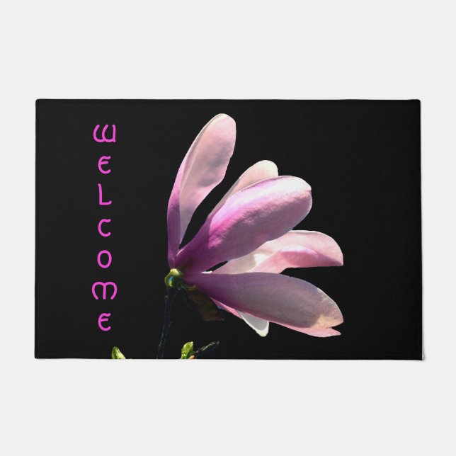 Rosa Magnolia Begrüßungsmatte Fußmatte (Vorderseite)
