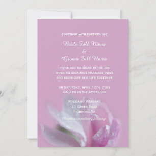 Rosa Magnolia Blume Einladung zur Hochzeit