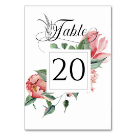 Rosa Magnolia, Hochzeitsempfang Tischnummer