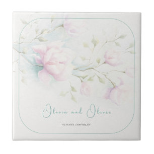 Rosa Magnolie Hochzeit Fliese