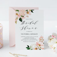 Rosa Magnolien und Hydrangeas-Brautparty