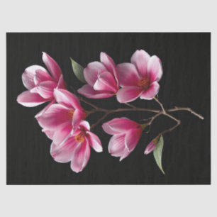 Rosa Magnolienblüten Seidenpapier