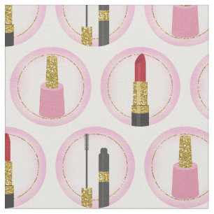 Rosa Make-upkosmetik-MusterCosmetology Stoff