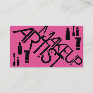 Rosa Makeup Artist Cosmetologin Cosmetology Visitenkarte