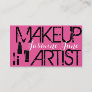 Rosa Makeup Artist Cosmetologin Cosmetology Visitenkarte