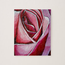 Rosa Makro Blumen Aquarell abstrakte Kunst