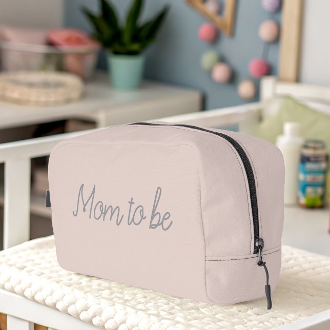 Rosa Mama als Toilettenbeutel Waschbeutel (A soft pink Toiletry Bag for the Mum to Be. Just add your name)