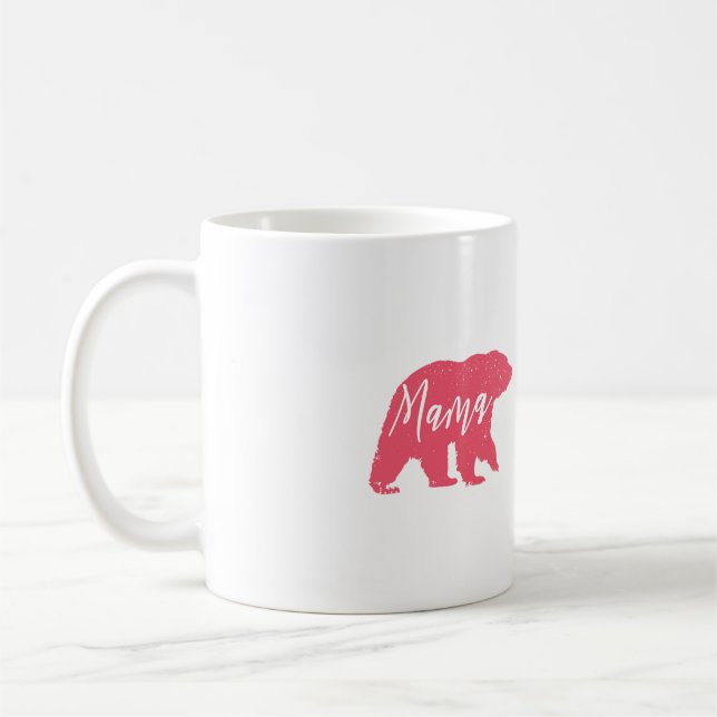 Rosa Mama Bear Kaffeetasse (Links)