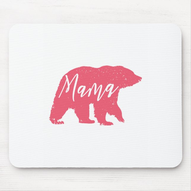 Rosa Mama Bear Mousepad (Vorne)