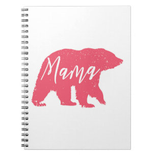 Rosa Mama Bear Notizblock