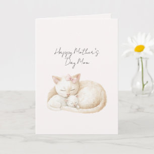 Rosa Mama Muttertag Katzen Karte