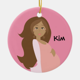 Rosa Mama-zu-Ist die personalisierte Verzierung - Keramik Ornament