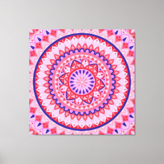 Rosa Mandala Boho Lebendiges Liebe Geometrisches M Leinwanddruck