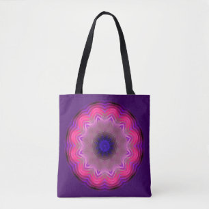 Rosa Mandala ganz vorbei - drucken Sie Tasche